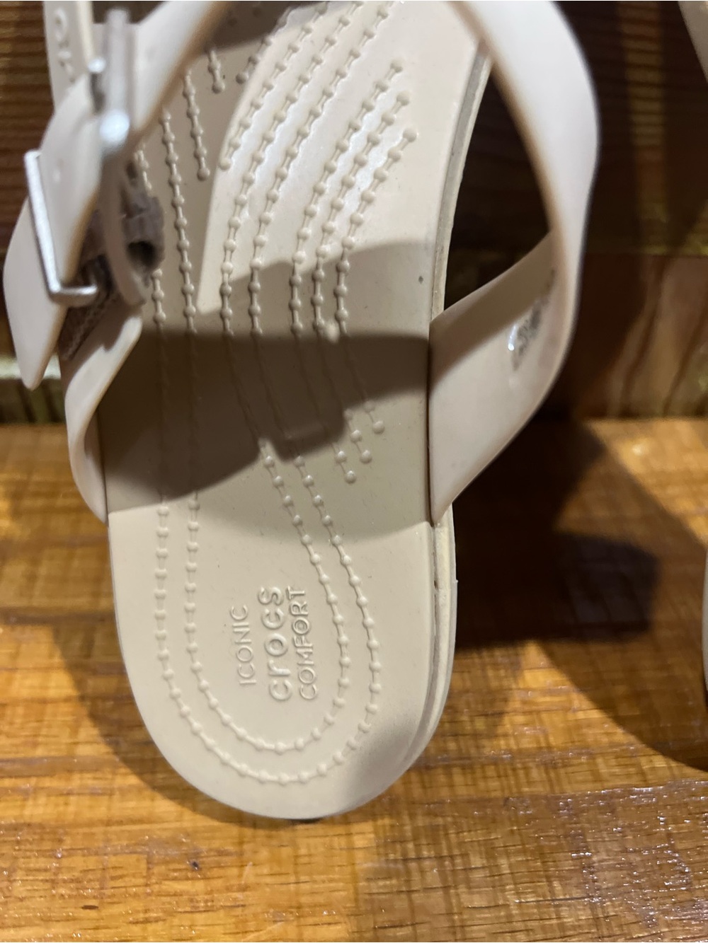 CROCS Women’s Beige Sandals - Picture 2 of 9